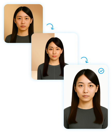 Sample passport photos